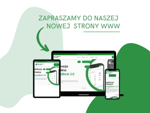 zaproszenie na stronę www, wizualizacja na laptopie, smartfonie i tablecie