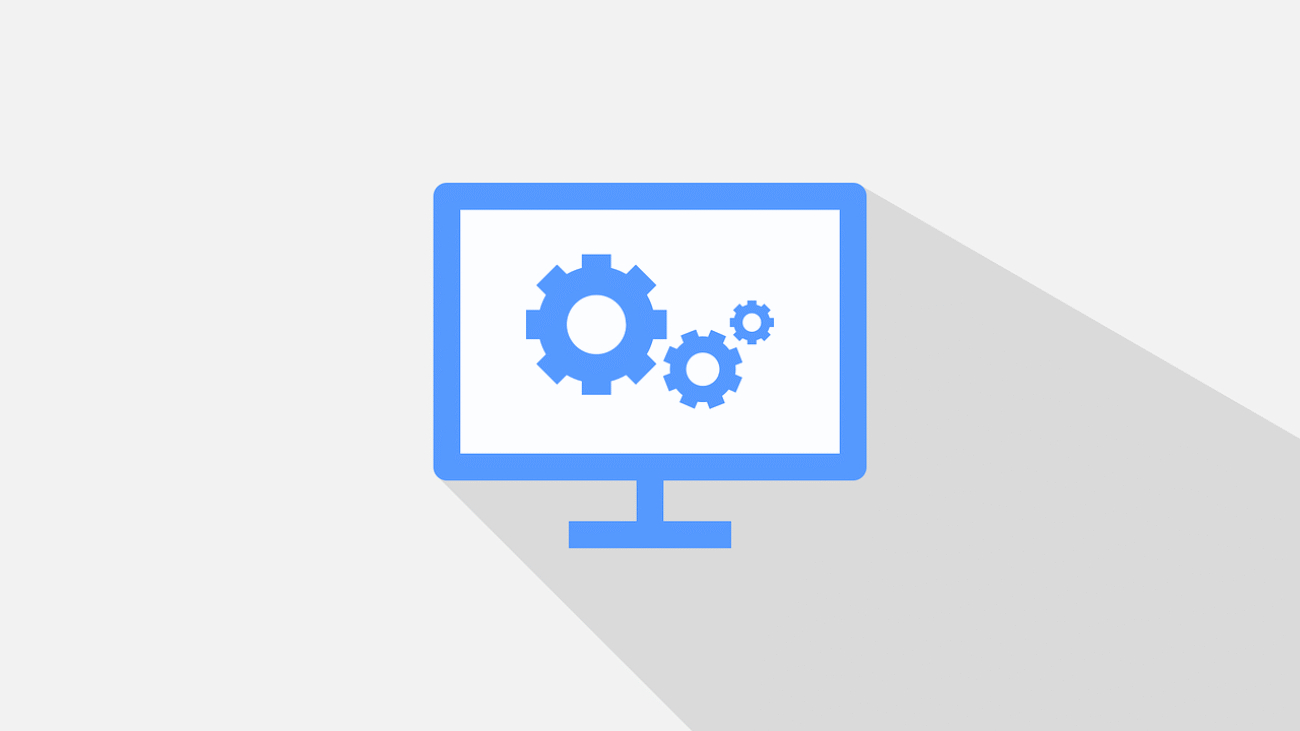 ekran z kołami zębatymi