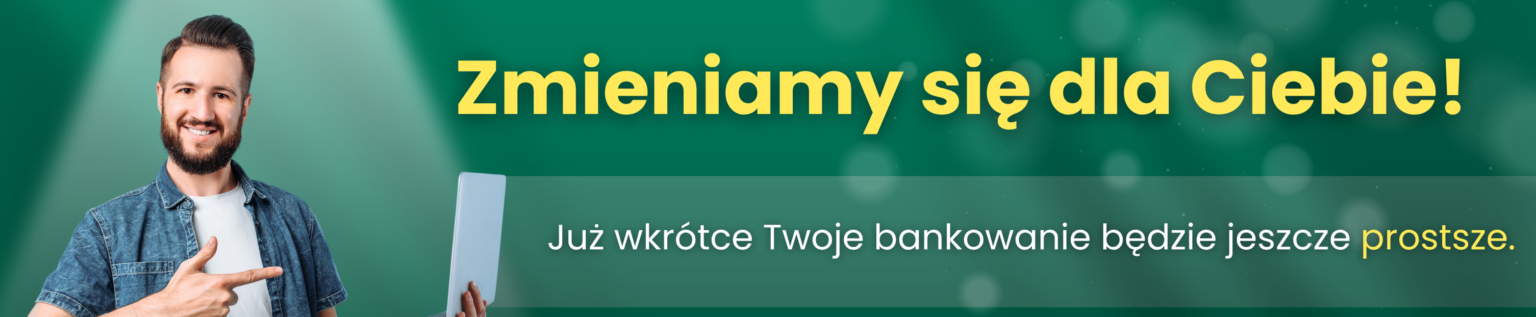 baner dotyczący zmiany interfejsu