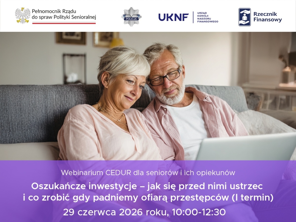 grafika dotycząca szkolenia cedur dla seniorów