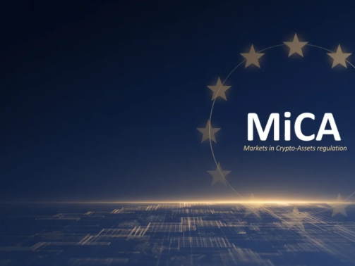 obrazek ukazujący napis Mica dotyczący komunikatu o kryptoaktywach